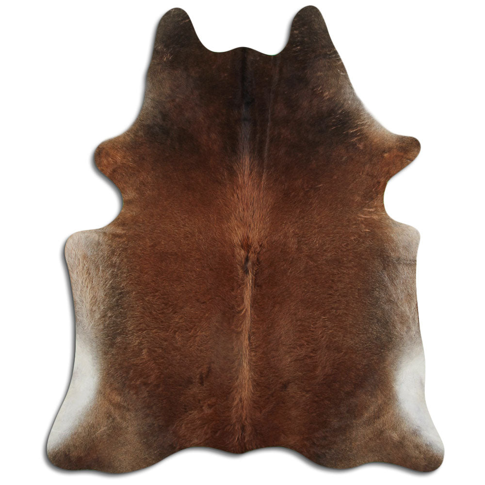 Tan Grey Cowhide Rug XXL