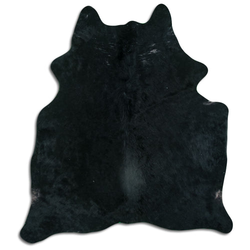Black Cowhide Rug M