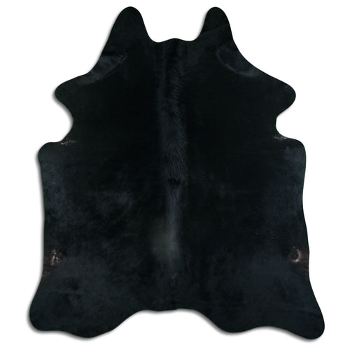 Black Cowhide Rug XXL