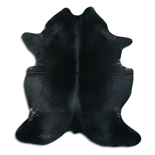 Black Cowhide Rug XXL