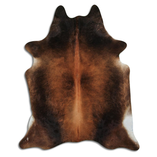 Brown Cowhide Rug L