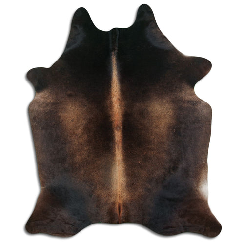 Brown Cowhide Rug L