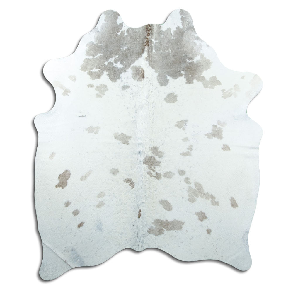 Brown & White Cowhide Rug L
