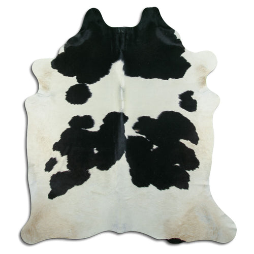 Black & White Cowhide Rug XXL
