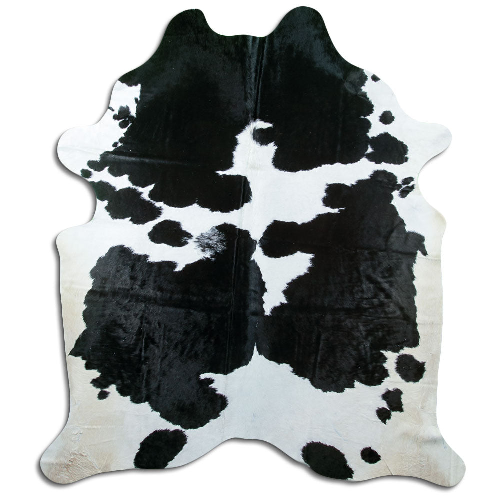 Black & White Cowhide Rug XXL