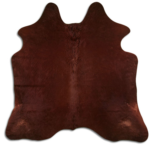 Brown Cowhide Rug L