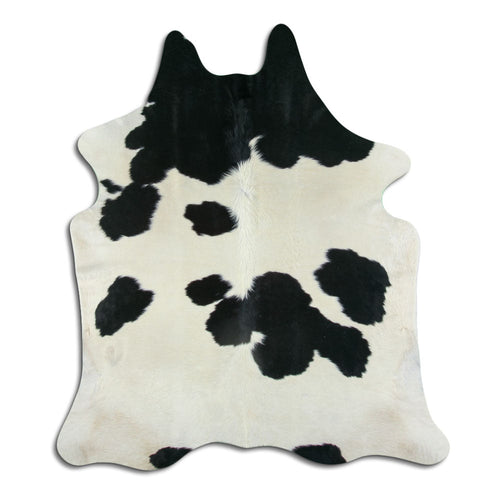 Black & White Cowhide Rug XL