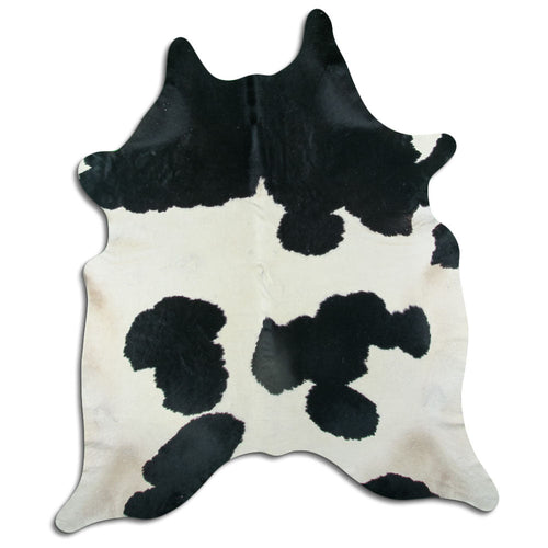 Black & White Cowhide Rug XXL
