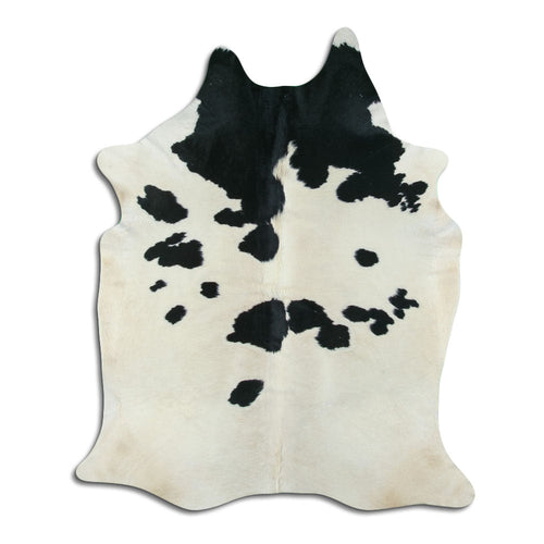 Black & White Cowhide Rug XL