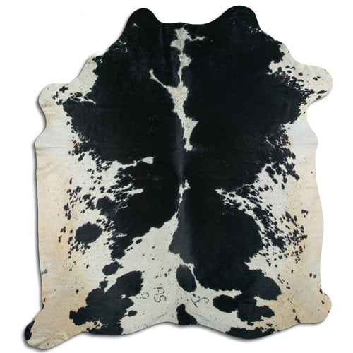 Black & White Cowhide Rug XL