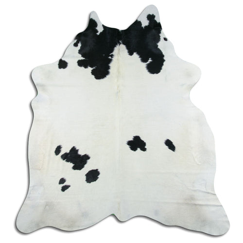 Black & White Cowhide Rug XL