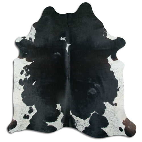 Black & White Cowhide Rug XL
