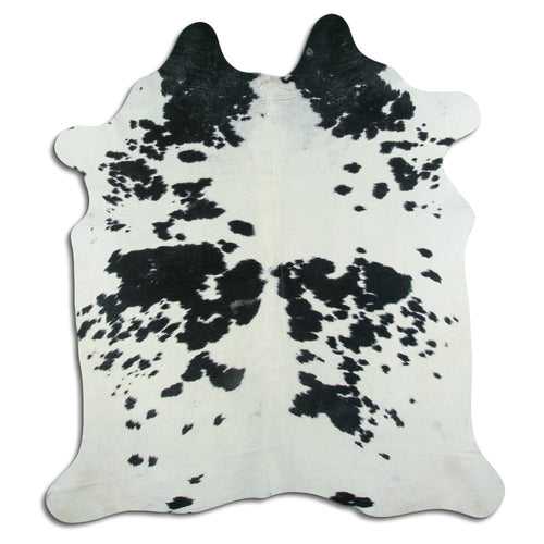 Black & White Cowhide Rug XL