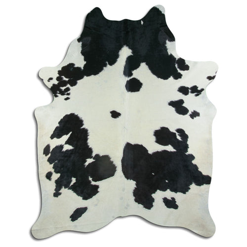 Black & White Cowhide Rug XL