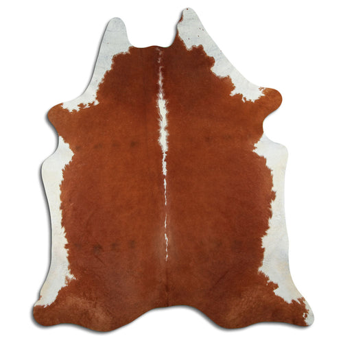 Brown & White Cowhide XXL