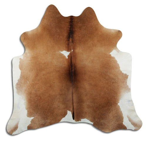 Brown & White Cowhide M