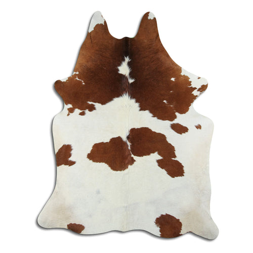 Brown & White Cowhide M