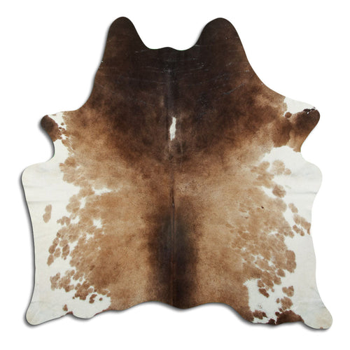 Brown & White Cowhide M