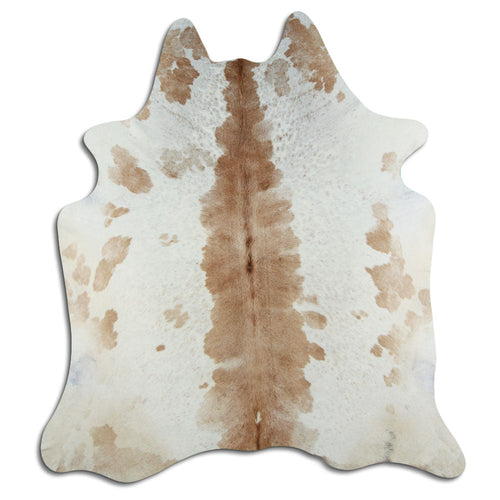 Brown & White Cowhide Rug XL