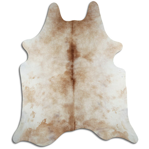 Brown & White Cowhide Rug XXL