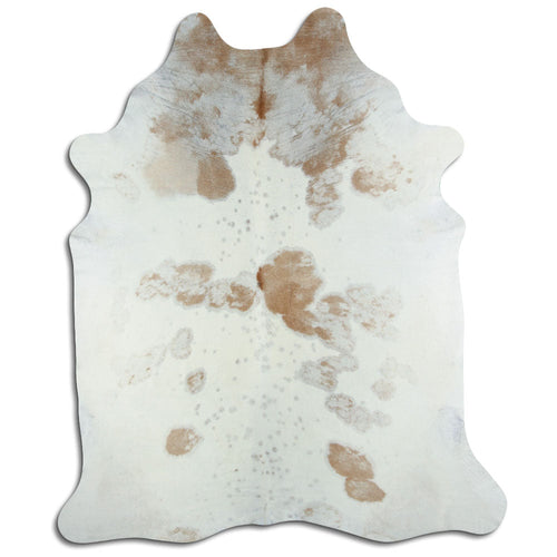 Brown & White Cowhide Rug XXL