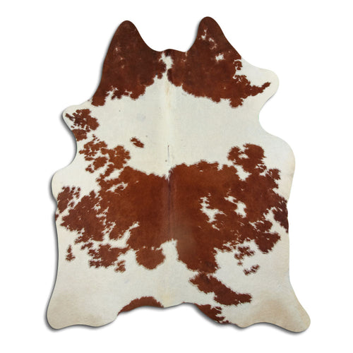 Brown & White Cowhide XL