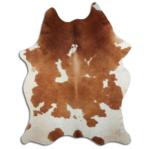 Brown & White Cowhide XXL