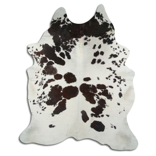 Brown & White Cowhide Rug XXL