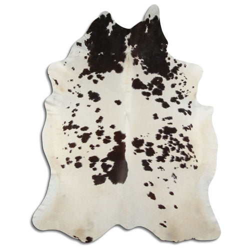 Brown & White Cowhide Rug XXL