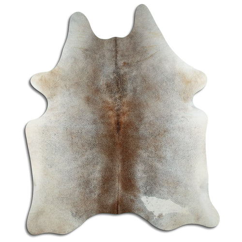 Tan Grey Cowhide Rug L