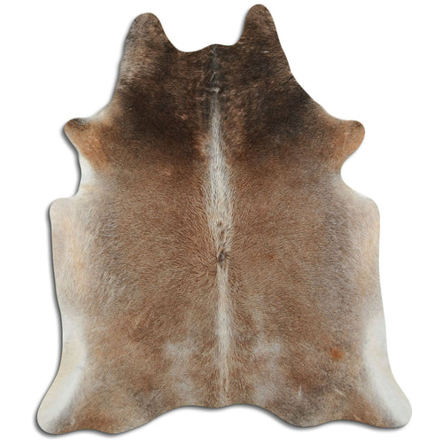 Tan Grey Cowhide Rug XL