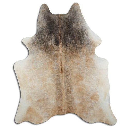Tan Grey Cowhide Rug XL