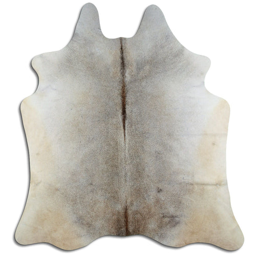 Tan Grey Cowhide Rug L