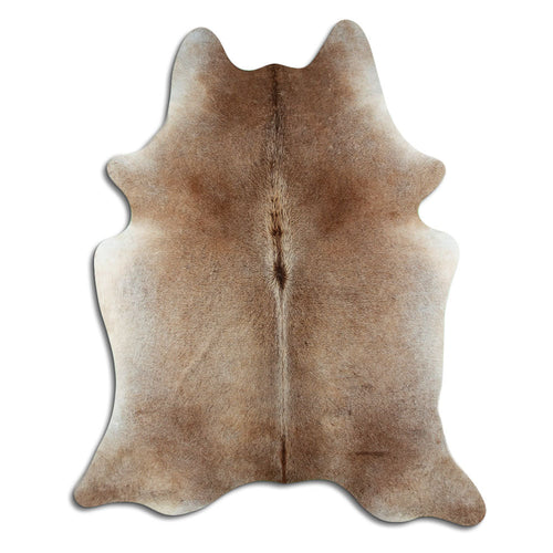 Tan Grey Cowhide Rug XL