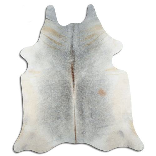 Tan Grey Cowhide Rug XXL