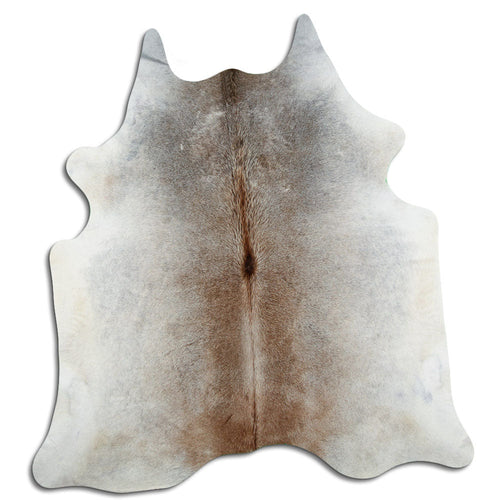 Tan Grey Cowhide Rug XL