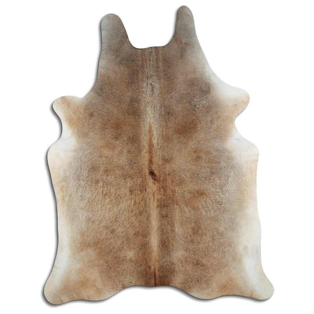 Tan Grey Cowhide Rug XXL