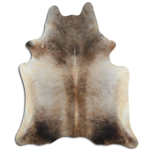 Tan Grey Cowhide Rug XXL
