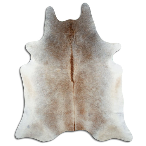 Tan Grey Cowhide Rug XL