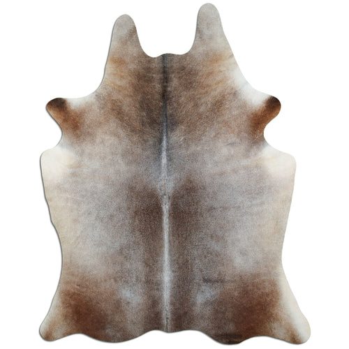 Tan Grey Cowhide Rug XL
