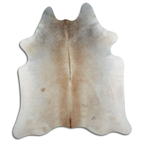 Tan Grey Cowhide Rug XL