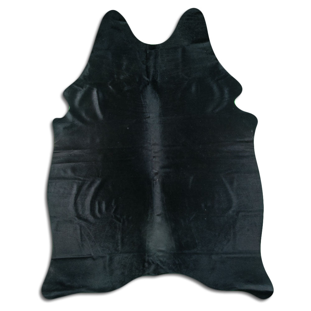 Black Cowhide Rug M