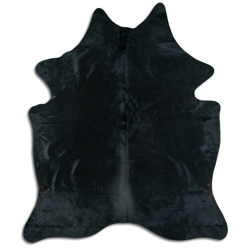 Black Cowhide Rug M