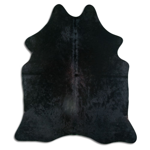 Black Cowhide Rug M