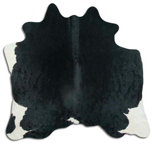 Black Cowhide Rug M