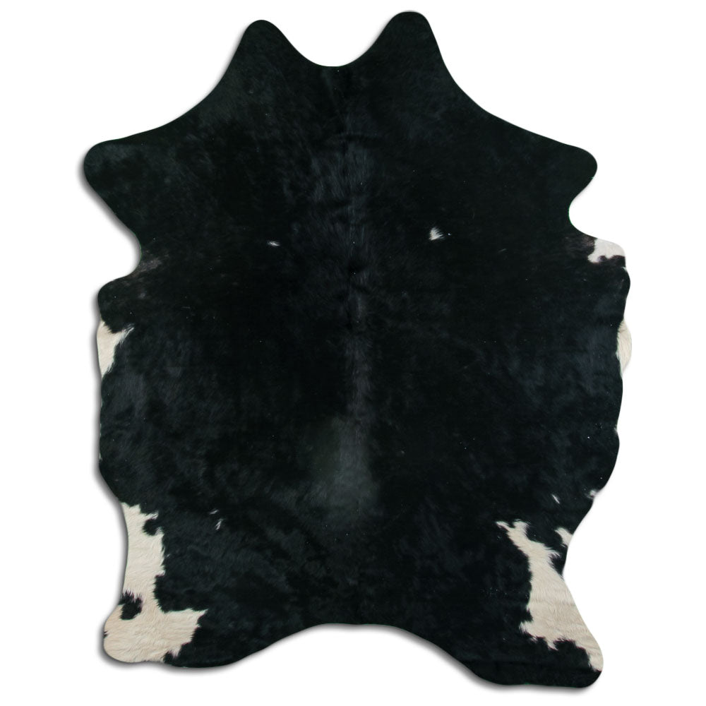 Black Cowhide Rug L