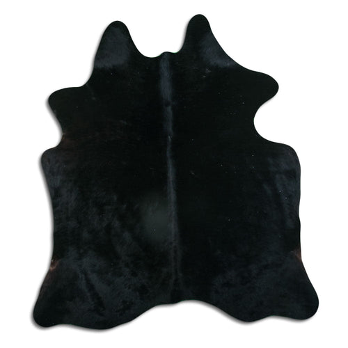 Black Cowhide Rug M