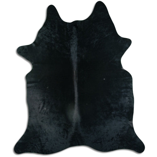 Black Cowhide Rug XXL