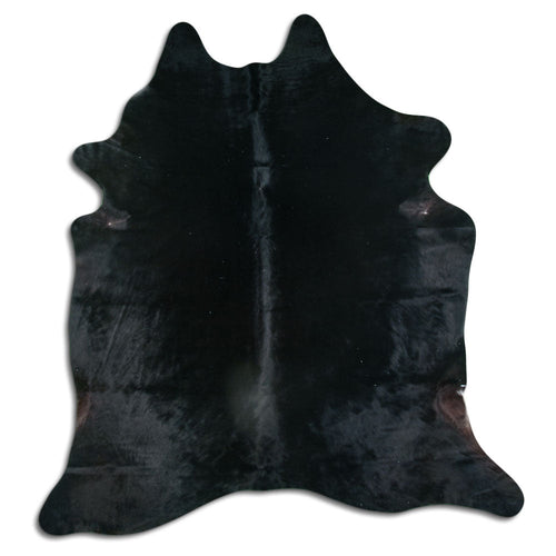 Black Cowhide Rug XL