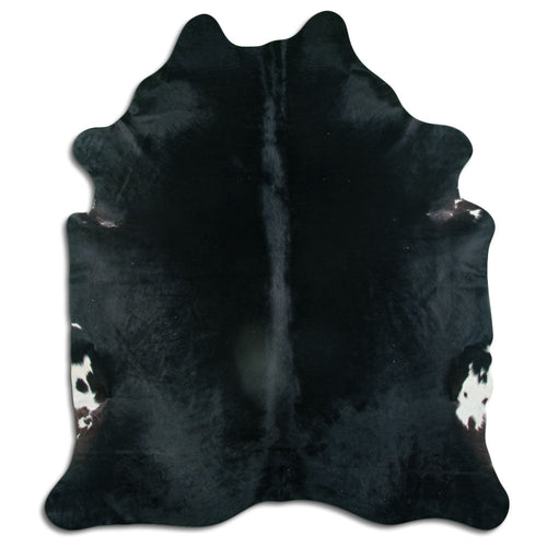 Black Cowhide Rug XL